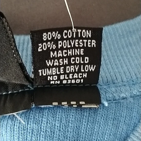 Pennant Blue MADISON Pullover Ribbed Sweatshirt M - Picture 6 of 9